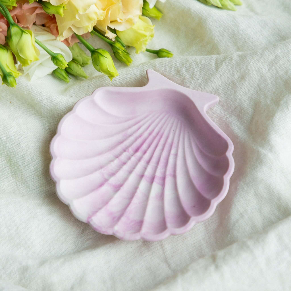 Jesmonīta sīklietu trauciņš gliemežvāks - LILELE STUDIO