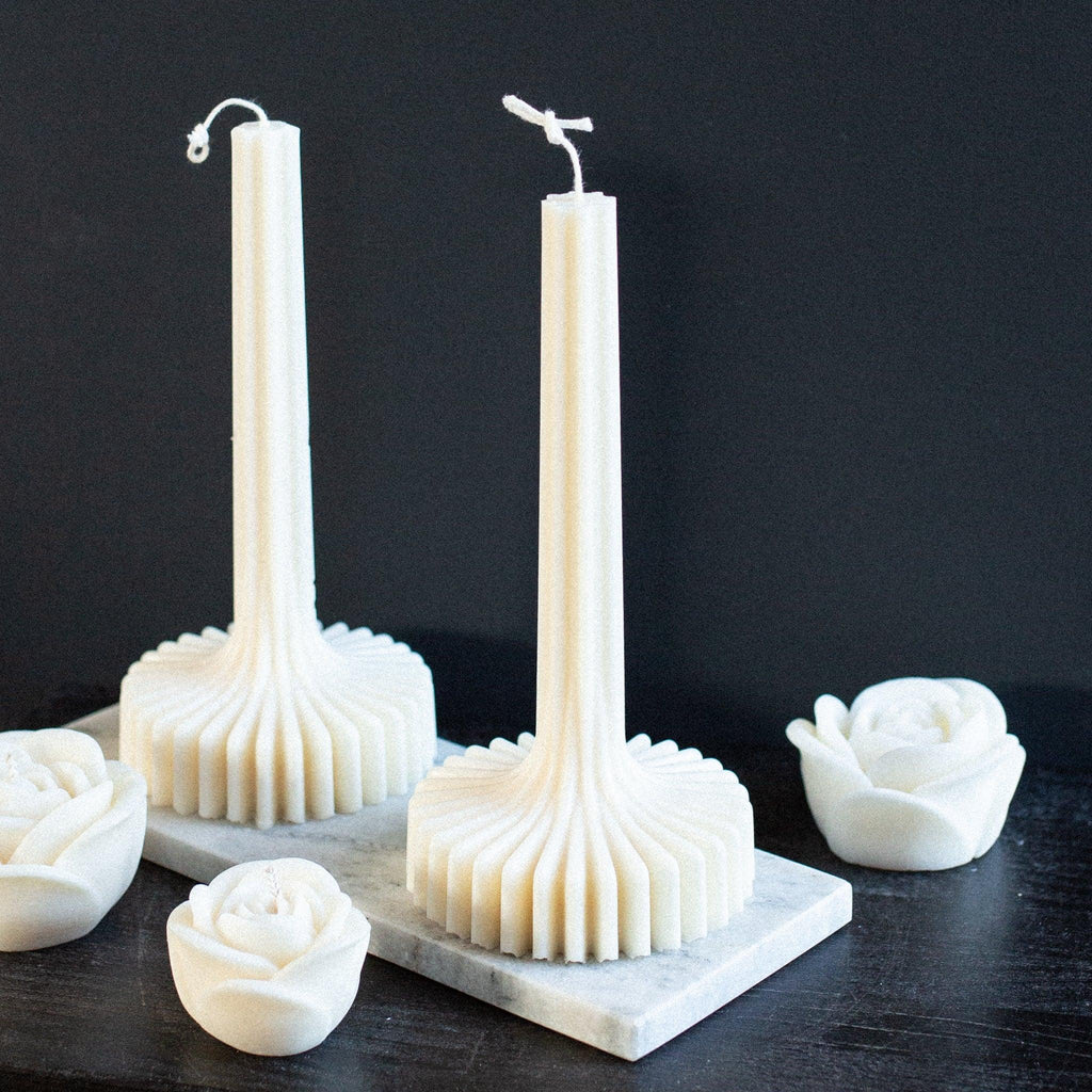Rapeseed pillar candle ZOLA - LILELE STUDIO