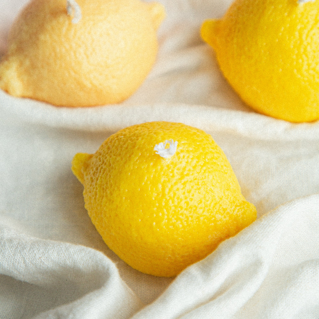 Rapšu vaska svece CITRONS - LILELE STUDIO