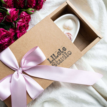 Scented soy wax bowl candle FLORA | in a gift box - LILELE STUDIO