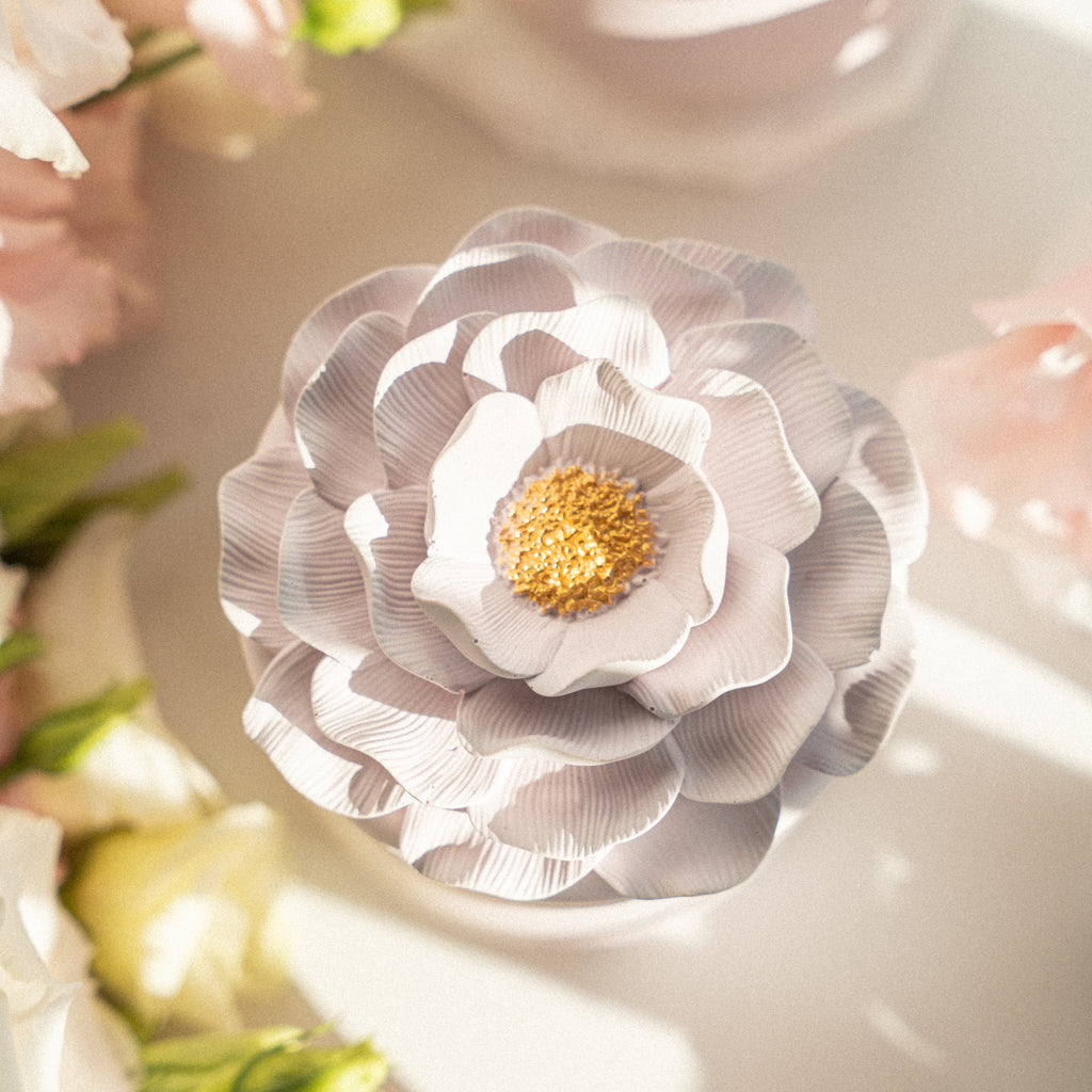 Elegant handmade candle with sweet berry and vanilla scent as a unique gift